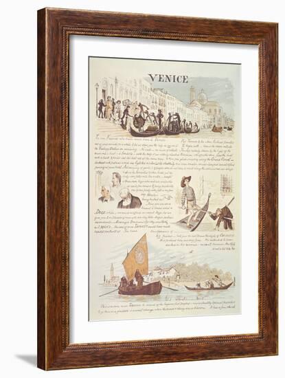 Venice, with Cartoon Sketches, 19Th Century-Randolph Caldecott-Framed Giclee Print