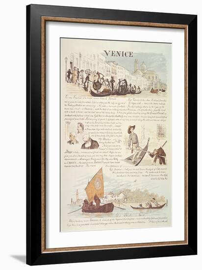 Venice, with Cartoon Sketches, 19Th Century-Randolph Caldecott-Framed Giclee Print