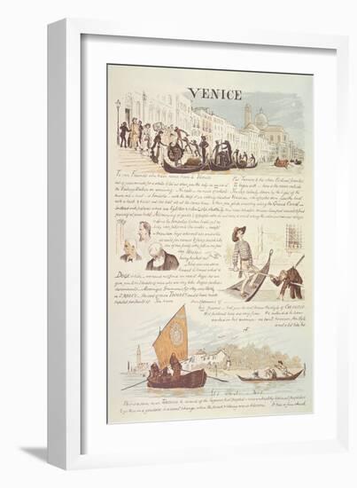 Venice, with Cartoon Sketches, 19Th Century-Randolph Caldecott-Framed Giclee Print
