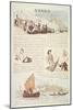 Venice, with Cartoon Sketches, 19Th Century-Randolph Caldecott-Mounted Giclee Print