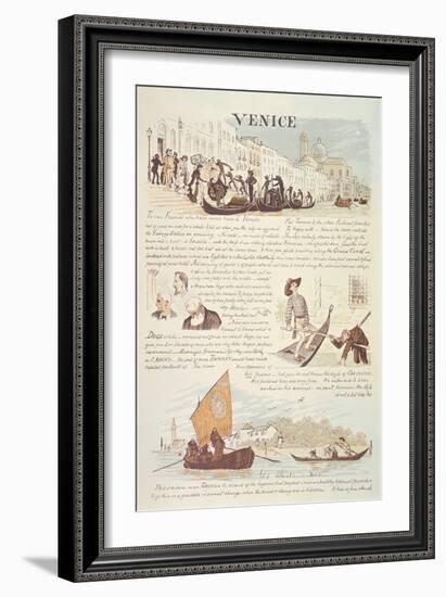 Venice, with Cartoon Sketches, 19Th Century-Randolph Caldecott-Framed Giclee Print