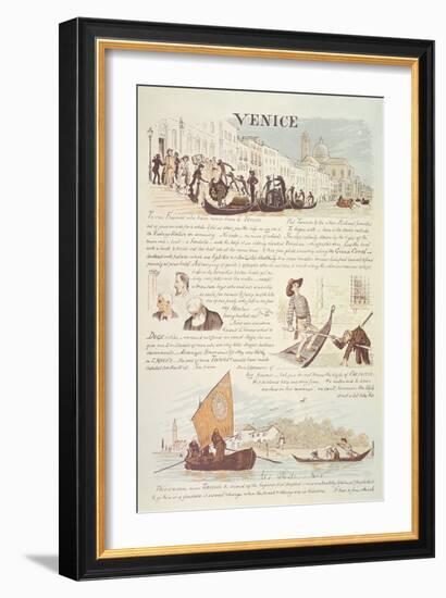 Venice, with Cartoon Sketches, 19Th Century-Randolph Caldecott-Framed Giclee Print