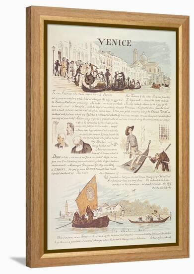 Venice, with Cartoon Sketches, 19Th Century-Randolph Caldecott-Framed Premier Image Canvas