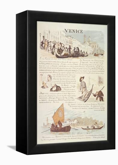 Venice, with Cartoon Sketches, 19Th Century-Randolph Caldecott-Framed Premier Image Canvas