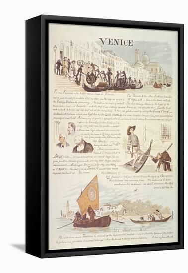 Venice, with Cartoon Sketches, 19Th Century-Randolph Caldecott-Framed Premier Image Canvas