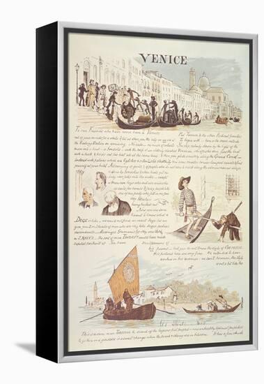 Venice, with Cartoon Sketches, 19Th Century-Randolph Caldecott-Framed Premier Image Canvas