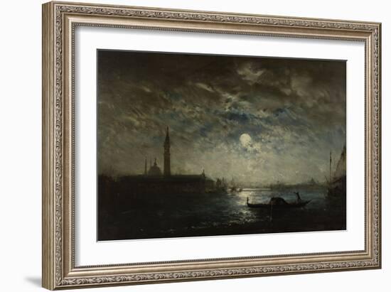 Venise, campanile au clair de lune-Félix Ziem-Framed Giclee Print