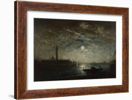 Venise, campanile au clair de lune-Félix Ziem-Framed Giclee Print