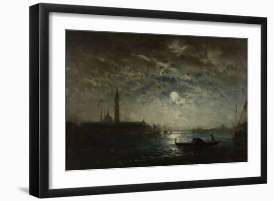 Venise, campanile au clair de lune-Félix Ziem-Framed Giclee Print