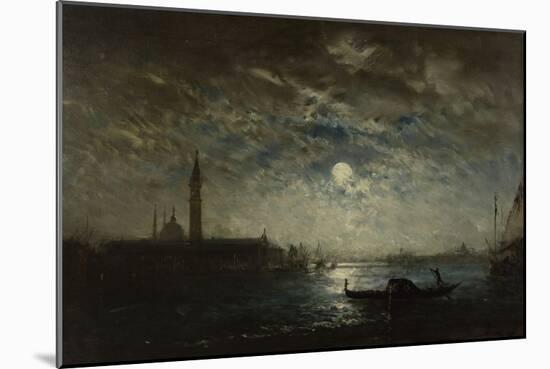 Venise, campanile au clair de lune-Félix Ziem-Mounted Giclee Print