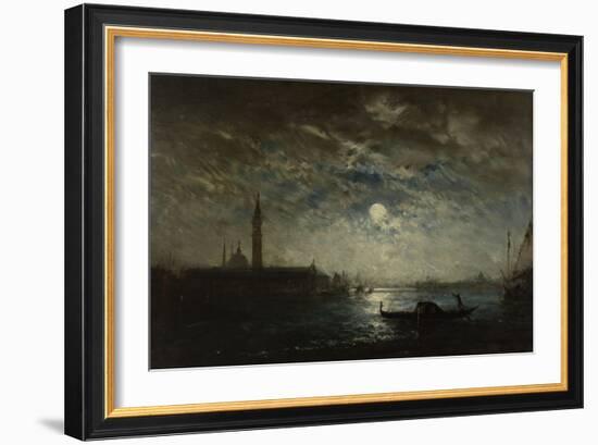 Venise, campanile au clair de lune-Félix Ziem-Framed Giclee Print