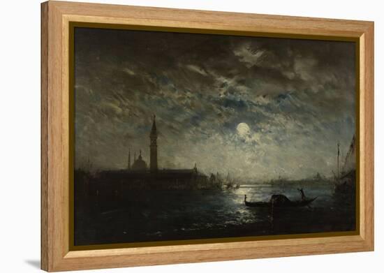 Venise, campanile au clair de lune-Félix Ziem-Framed Premier Image Canvas