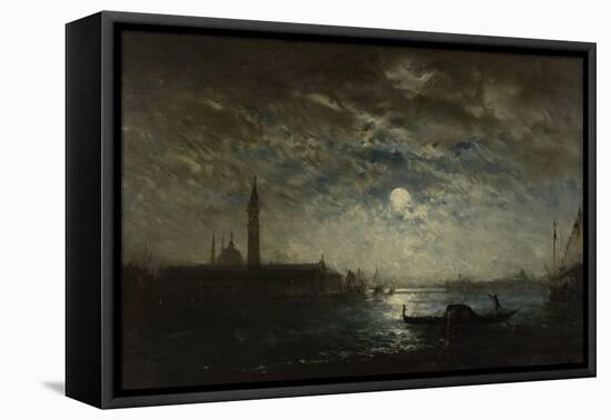 Venise, campanile au clair de lune-Félix Ziem-Framed Premier Image Canvas