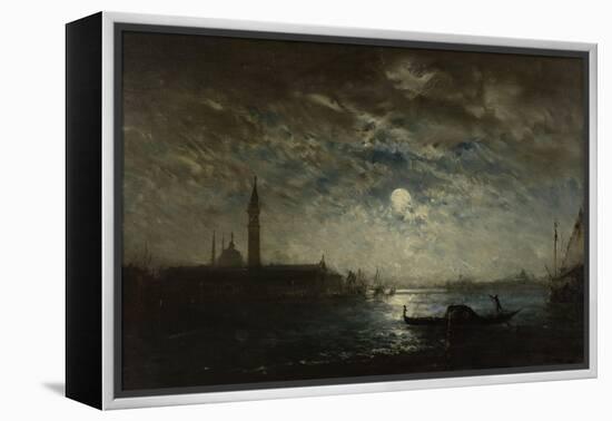 Venise, campanile au clair de lune-Félix Ziem-Framed Premier Image Canvas