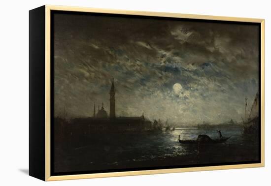 Venise, campanile au clair de lune-Félix Ziem-Framed Premier Image Canvas