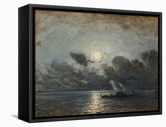 Venise, clair de lune-Félix Ziem-Framed Premier Image Canvas