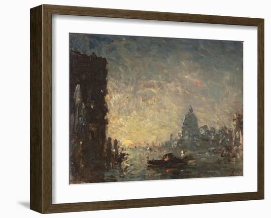 Venise coucher de soleil-Félix Ziem-Framed Giclee Print
