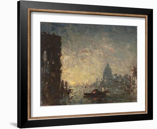 Venise coucher de soleil-Félix Ziem-Framed Giclee Print