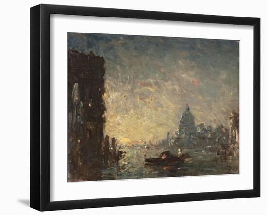 Venise coucher de soleil-Félix Ziem-Framed Giclee Print