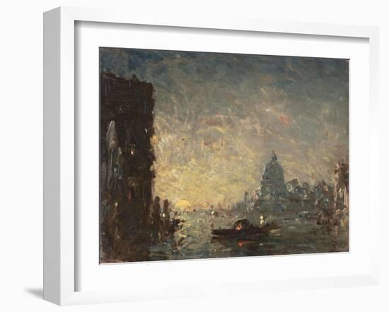 Venise coucher de soleil-Félix Ziem-Framed Giclee Print