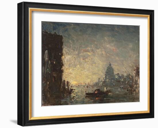 Venise coucher de soleil-Félix Ziem-Framed Giclee Print