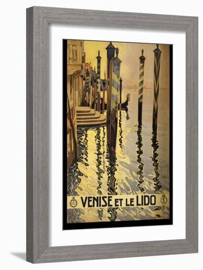 Venise Di Lido-null-Framed Giclee Print