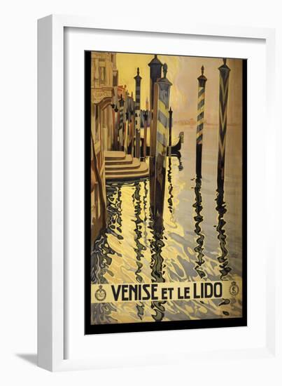 Venise Di Lido-null-Framed Giclee Print