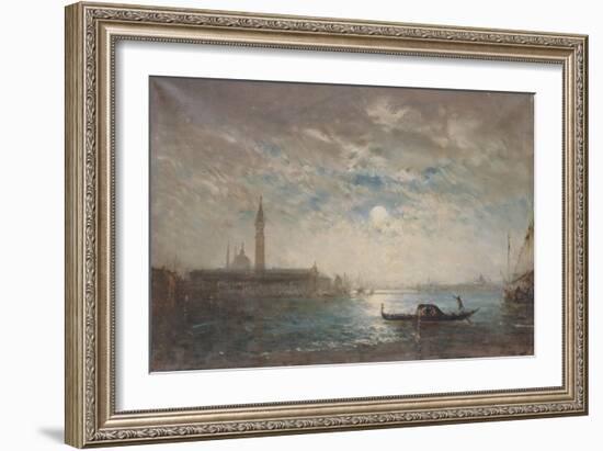 Venise et le Campanile au clair de lune-Félix Ziem-Framed Giclee Print