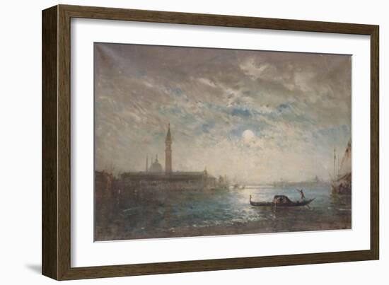 Venise et le Campanile au clair de lune-Félix Ziem-Framed Giclee Print