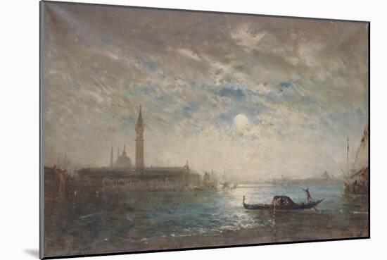 Venise et le Campanile au clair de lune-Félix Ziem-Mounted Giclee Print