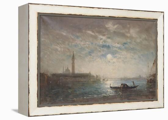 Venise et le Campanile au clair de lune-Félix Ziem-Framed Premier Image Canvas