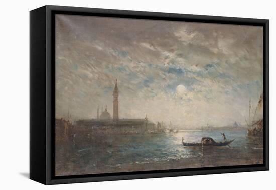 Venise et le Campanile au clair de lune-Félix Ziem-Framed Premier Image Canvas