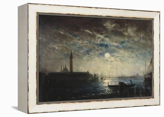 Venise et le Campanile au clair de lune-Félix Ziem-Framed Premier Image Canvas