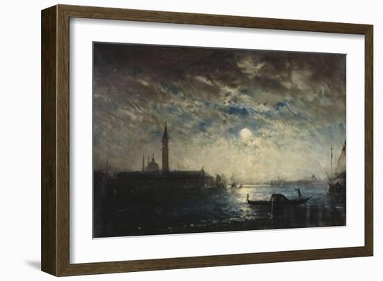 Venise et le Campanile au clair de lune-Félix Ziem-Framed Giclee Print