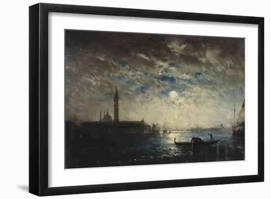 Venise et le Campanile au clair de lune-Félix Ziem-Framed Giclee Print