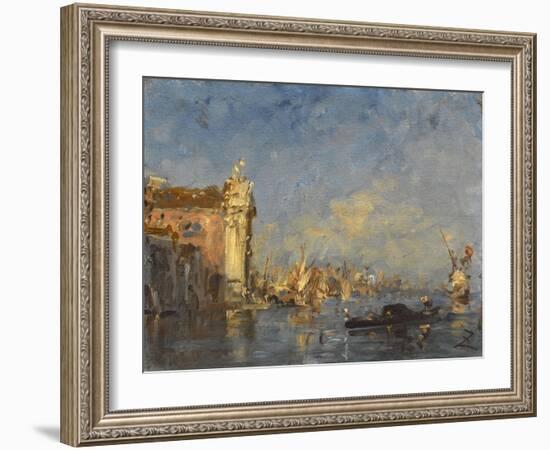 Venise, l'église de Crescuati-Félix Ziem-Framed Giclee Print