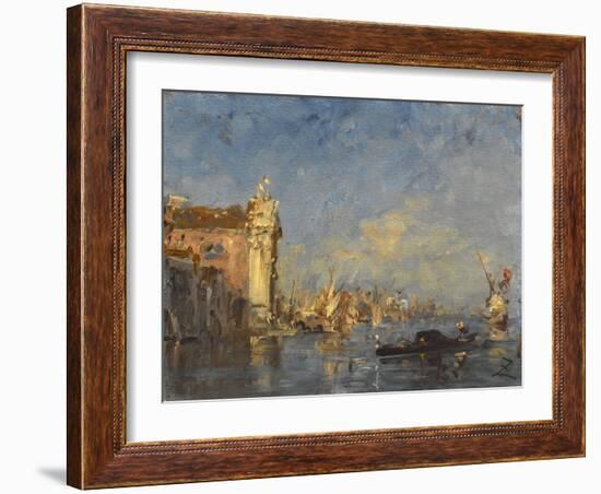 Venise, l'église de Crescuati-Félix Ziem-Framed Giclee Print