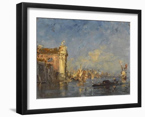 Venise, l'église de Crescuati-Félix Ziem-Framed Giclee Print