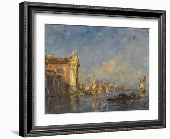 Venise, l'église de Crescuati-Félix Ziem-Framed Giclee Print