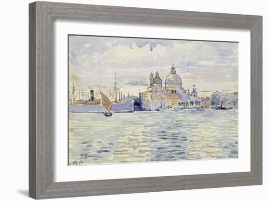 Venise, l'église de la Salute à l'entrée du Grand Canal-Henri Edmond Cross-Framed Giclee Print