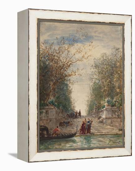 Venise, l'entrée du jardin français-Félix Ziem-Framed Premier Image Canvas