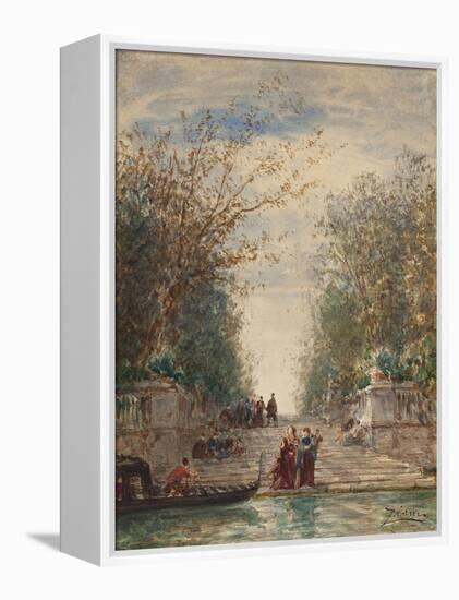 Venise, l'entrée du jardin français-Félix Ziem-Framed Premier Image Canvas