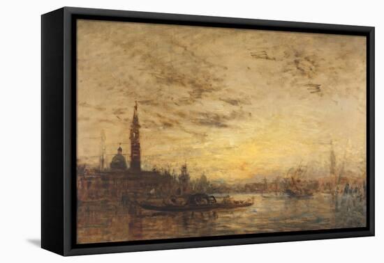 Venise, La Giudecca au crépuscule-Félix Ziem-Framed Premier Image Canvas