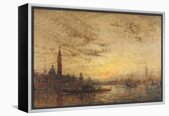 Venise, La Giudecca au crépuscule-Félix Ziem-Framed Premier Image Canvas