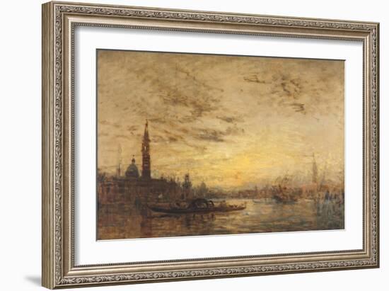 Venise, La Giudecca au crépuscule-Félix Ziem-Framed Giclee Print