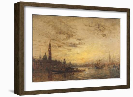 Venise, La Giudecca au crépuscule-Félix Ziem-Framed Giclee Print