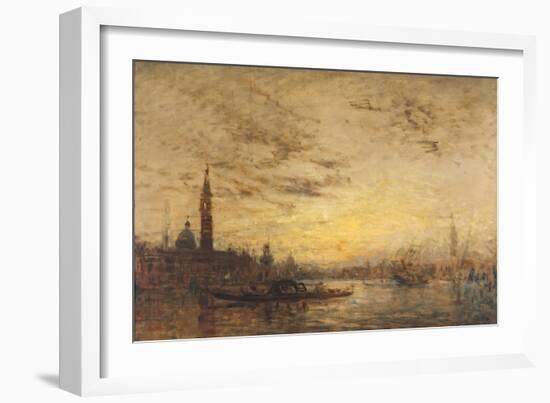 Venise, La Giudecca au crépuscule-Félix Ziem-Framed Giclee Print