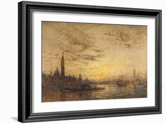 Venise, La Giudecca au crépuscule-Félix Ziem-Framed Giclee Print