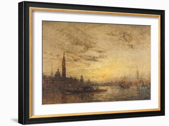 Venise, La Giudecca au crépuscule-Félix Ziem-Framed Giclee Print