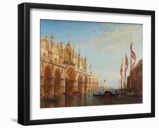 Venise, la place Saint-Marc, inondation-Félix Ziem-Framed Giclee Print